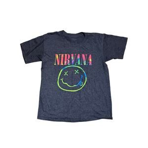 Charcoal Gray Nirvana Y2K T-Shirt Unisex